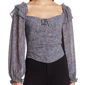 NWT ASTR The Label Floral Crop Top